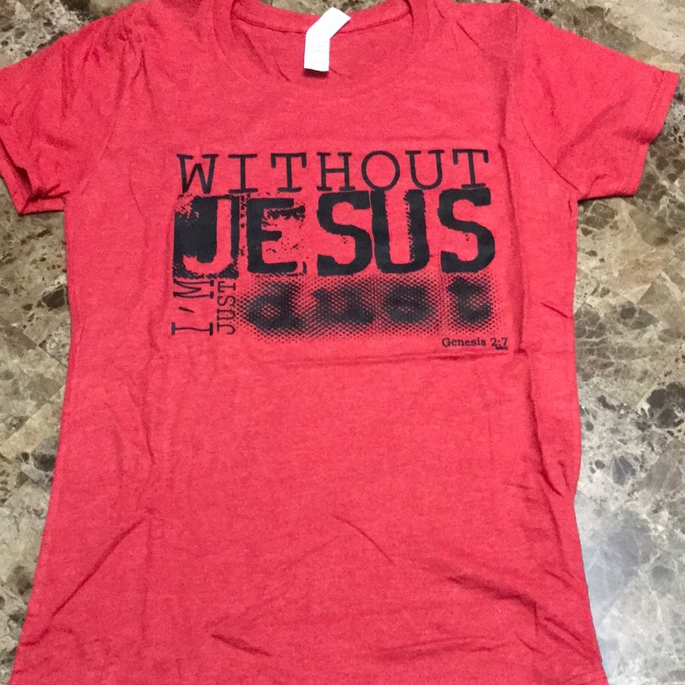 Red Graphic Tee - Without Jesus